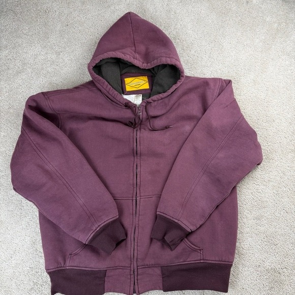 Diamondback Work Wear Other - Diamondback Work Wear Men's Purple Fleece Lined Zip Up Hoodie Jacket XL